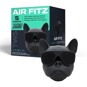 Sway Air Fitz French Bulldog Bluetooth Speaker 5W Wireless FM AUX USB New in Box